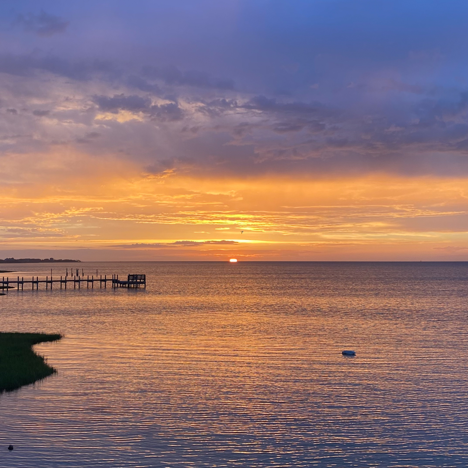 Sunset over Pamlico Sound
